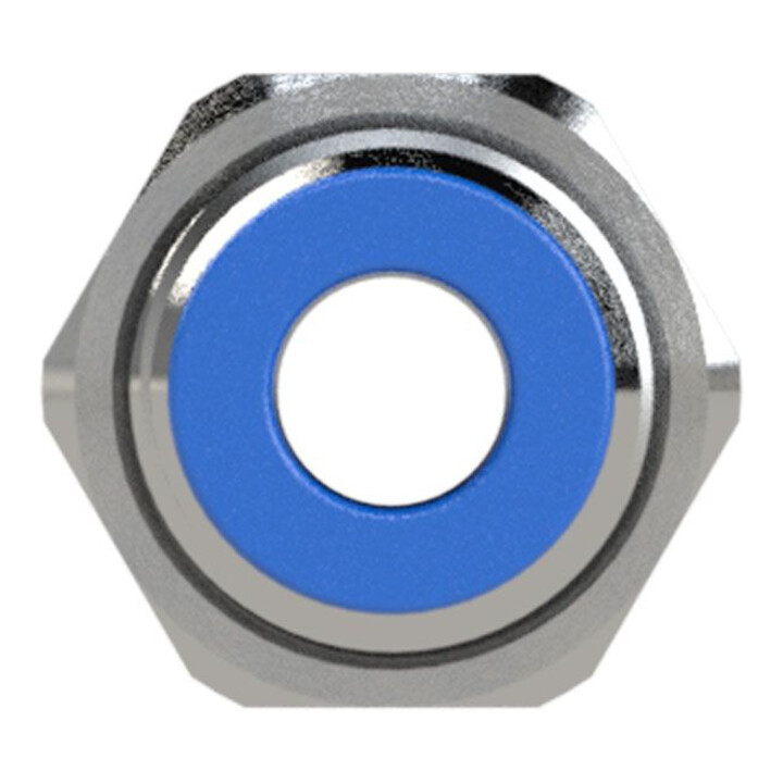 Riegler Gerade Schott-Steckverbindung »Blaue Serie«, M20x1,0, Schl.-Ã˜ 10