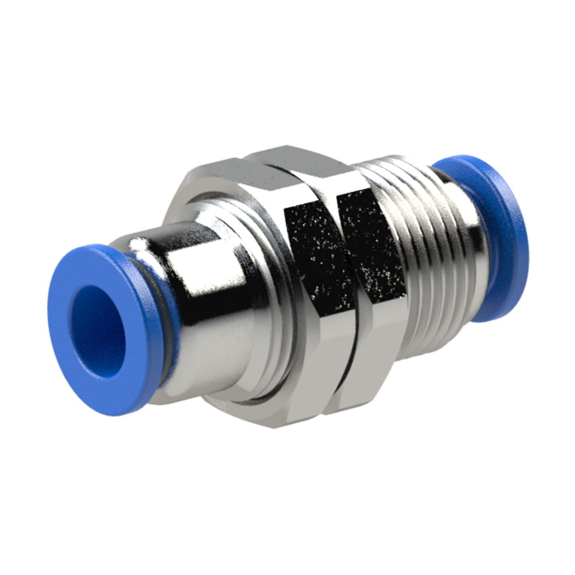 Riegler Gerade Schott-Steckverbindung »Blaue Serie«, M22x1,0, Schl.-Ã ̃ 12