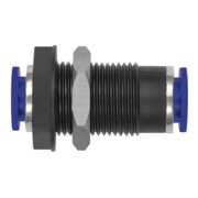 Riegler Gerade Schott-Steckverbindung »Blaue Serie«, M24x2,0, Schl.-Ã˜ 12-1