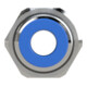 Riegler Gerade Schott-Steckverbindung »Blaue Serie«, M27x1,0, Schl.-Ø 16