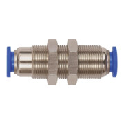 Riegler Gerade Schott-Steckverbindung  »Blaue Serie « selbstabsper. M14x1-1