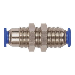 Riegler Gerade Schott-Steckverbindung »Blaue Serie« selbstabsper. M16x1,0