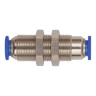 Riegler Gerade Schott-Steckverbindung »Blaue Serie« selbstabsper. M22x1,0