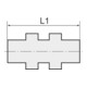 Riegler Gerade Schott-Steckverbindung »click-clock« M14x1,0, Schl.-A.Ø 5