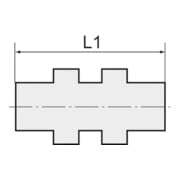 Riegler Gerade Schott-Steckverbindung »click-clock« M8x0,75, Schl.-A.Ã˜ 3-3