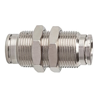 Riegler Gerade Schott-Steckverbindung »metallica«, M17x1,0, Messing vern.