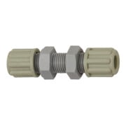 Riegler Gerade Schottverbindung, M10x1,0, für Schlauch 4/6 mm, SW 14, PA-1