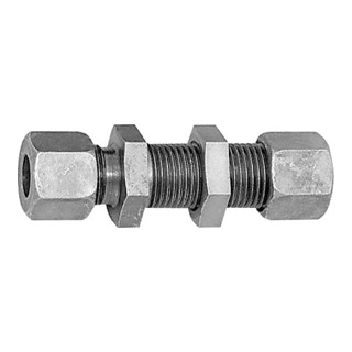 Riegler Gerade Schottverschraubung, Rohr-Außen-Ã˜ 12 mm, Stahl verzinkt, V 173