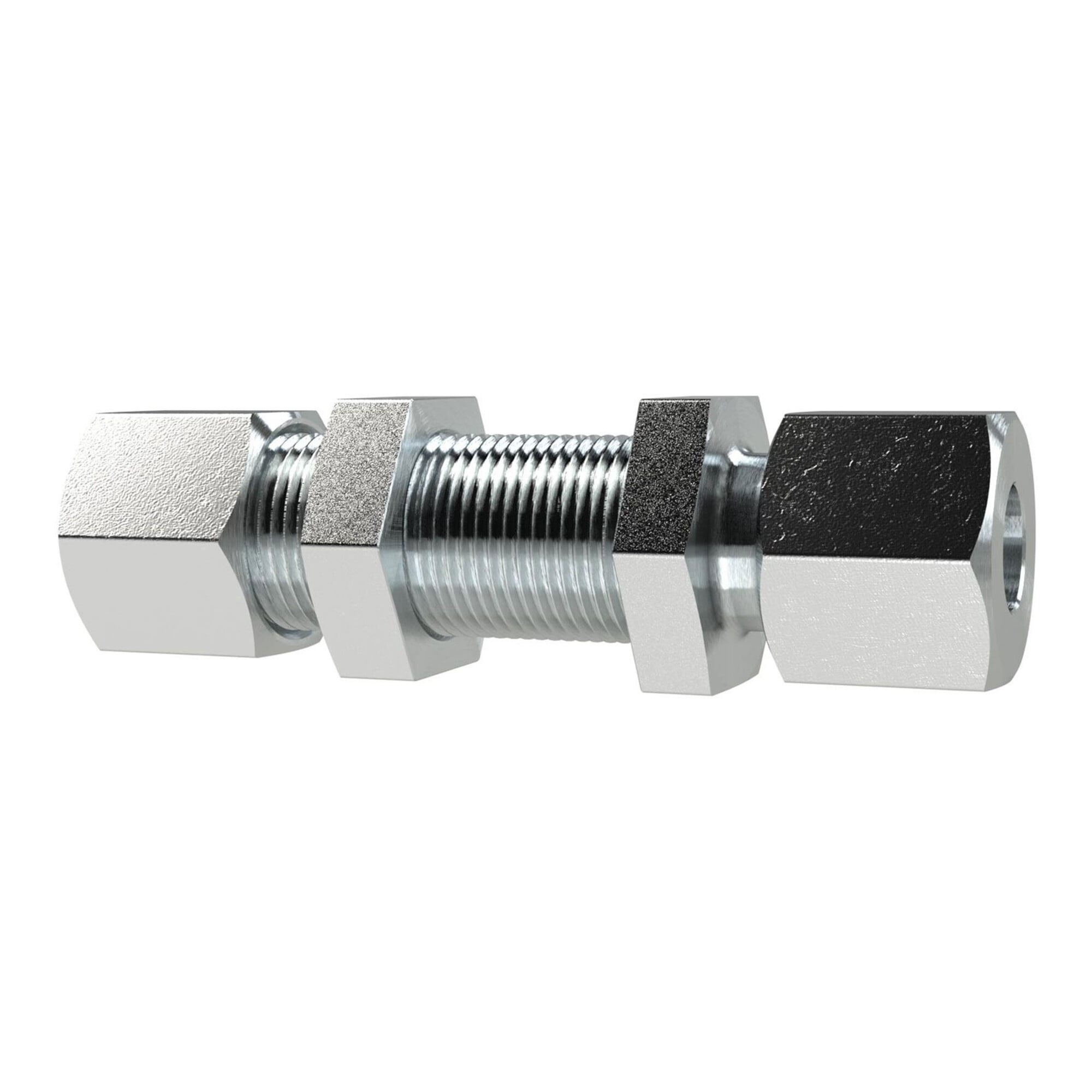 Riegler Gerade Schottverschraubung, Rohr-Außen-Ã ̃ 16 mm, Stahl verzinkt