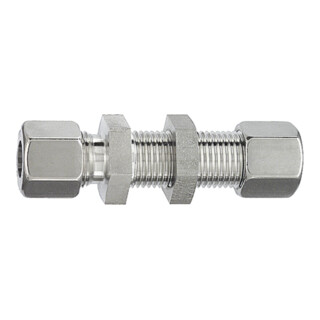Riegler Gerade Schottverschraubung, Rohr-Außen-Ã˜ 6 mm, Edelstahl 1.4571