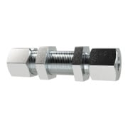 Riegler Gerade Schottverschraubung, Rohr-Außen-Ã˜ 6 mm, Stahl verzinkt, GSV6SST-1