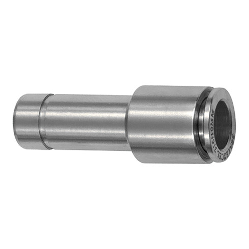 Riegler Gerade Steckverb., Nippel 10 mm, red., Schlauch-Ø 6, ES1.4404