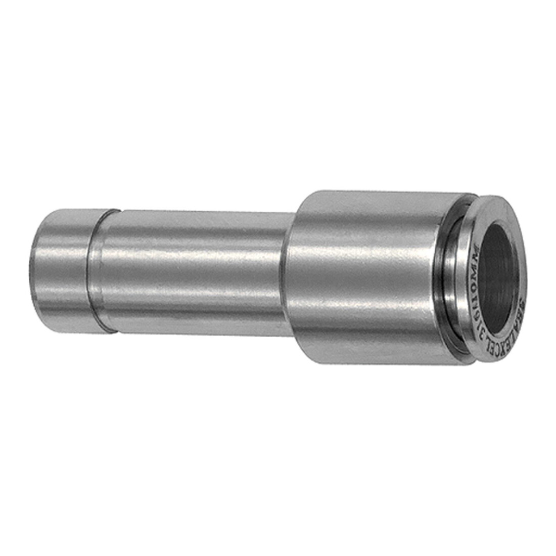 Riegler Gerade Steckverb., Nippel 10 mm, red., Schlauch-Ø 6, ES1.4404