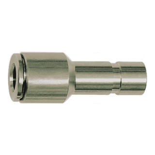 Riegler Gerade Steckverbindung, Stecknippel 10 mm, red., für Schlauch-Ã˜ 8