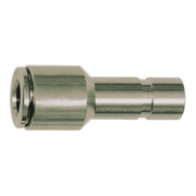 Riegler Gerade Steckverbindung, Stecknippel 10 mm, red., für Schlauch-Ã˜ 8-1