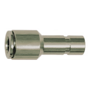 Riegler Gerade Steckverbindung, Stecknippel 6 mm, red., für Schlauch-Ã˜ 4