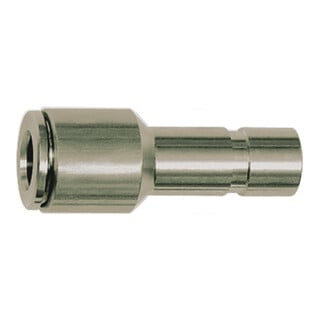 Riegler Gerade Steckverbindung, Stecknippel 6 mm, red., für Schlauch-Ã˜ 4