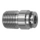 Riegler Gerade Steckverschr., rund, R 1/8 a., Schlauch Ø 4, ES 1.4404-1