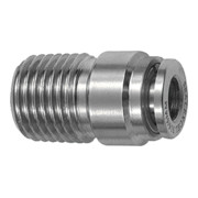 Riegler Gerade Steckverschr., rund, R 1/8 a., Schlauch Ã˜ 6, ES 1.4404