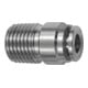 Riegler Gerade Steckverschr., rund, R 1/8 a., Schlauch Ø 4, ES 1.4404