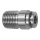 Riegler Gerade Steckverschr., rund, R 1/8 a., Schlauch Ø 8, ES 1.4404