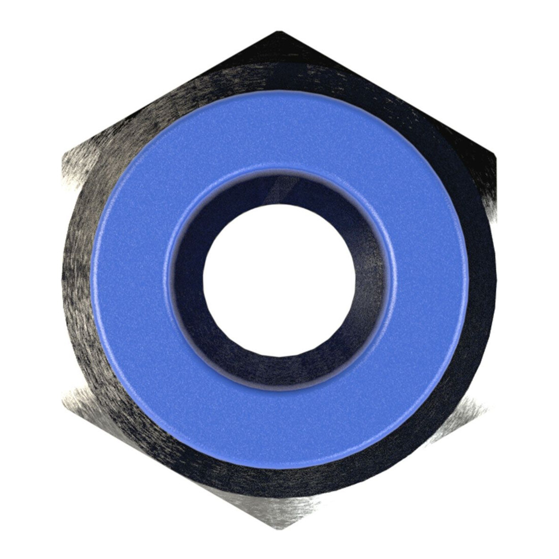 Riegler Gerade Steckverschraubung »Blaue Serie «, G 1/2 innen, Ø 12 mm