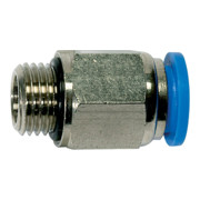 RIEGLER Gerade Steckverschraubung Blaue Serie G 3/8 a. Schlauchdurchmesser 10 mm-1