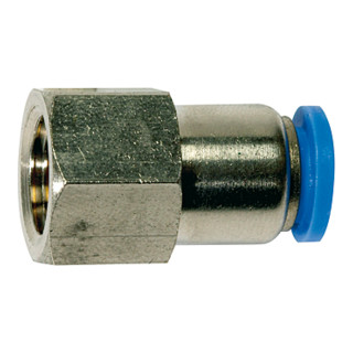 Riegler Gerade Steckverschraubung »Blaue Serie«, G 3/8 innen, Ã˜ 6 mm