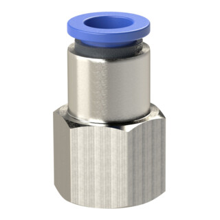Riegler Gerade Steckverschraubung  »Blaue Serie «, G 3/8 innen, Ã˜ 8 mm