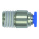 RIEGLER Gerade Steckverschraubung Blaue Serie mini R 1/8 R 1/8  inch-1
