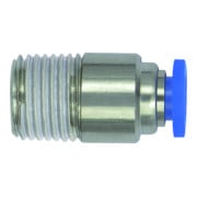 RIEGLER Gerade Steckverschraubung Blaue Serie mini R 1/8 R 1/8  inch