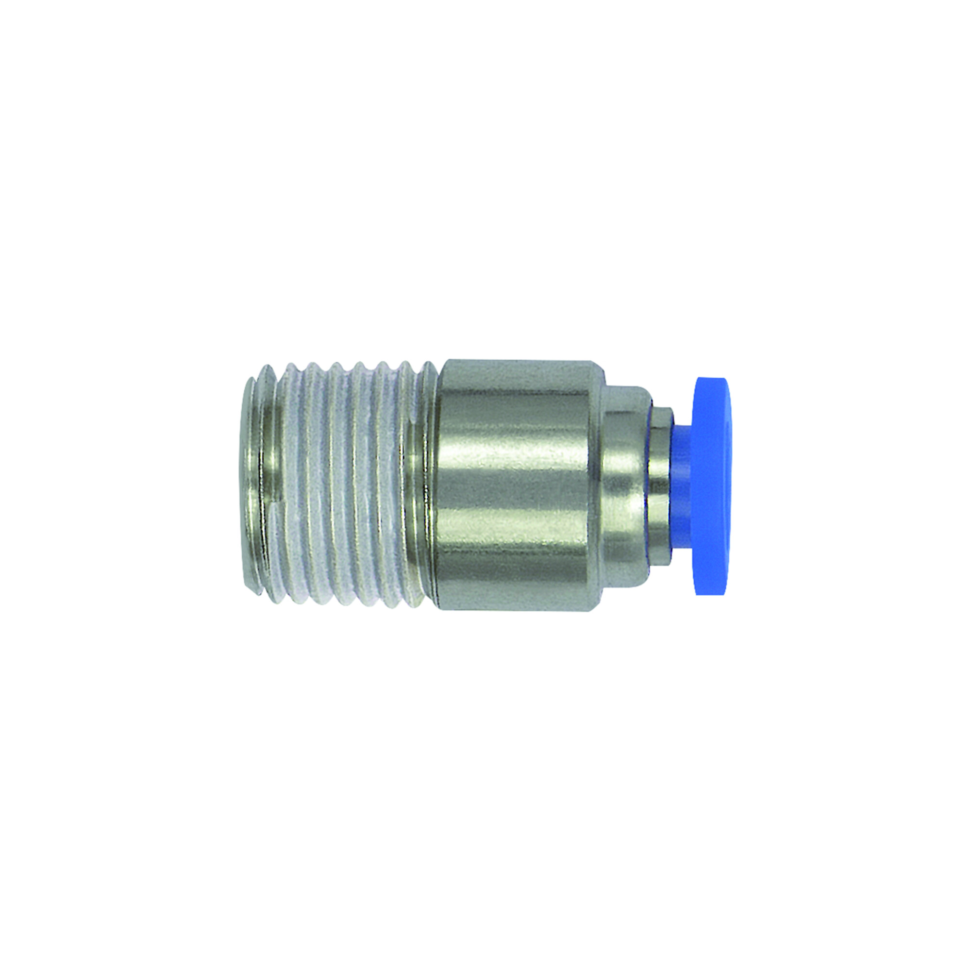 Riegler Gerade Steckverschraubung »Blaue Serie« mini, rund, R 1/8, 208.018-6M