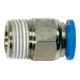 Riegler Gerade Steckverschraubung »Blaue Serie«, R 1/4 a., Schlauch-Ø 4