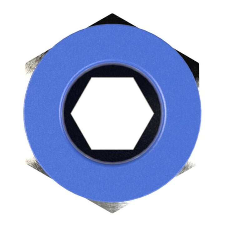 Riegler Gerade Steckverschraubung »Blaue Serie«, R 1/8 a., Schlauch-Ã˜ 10