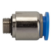 Riegler Gerade Steckverschraubung »Blaue Serie«, rund, G 1/4 außen Ã˜ 6 mm