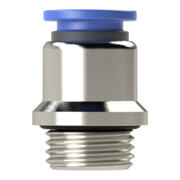 Riegler Gerade Steckverschraubung »Blaue Serie«, rund, G 1/4 außen Ã˜ 6 mm-4