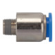 Riegler Gerade Steckverschraubung  »Blaue Serie «, rund, R 1/4 außen Ã˜ 6 mm-1