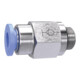 Riegler Gerade Steckverschraubung »Blaue Serie«, selbstabsper., G 1/8 a., 195.186-2