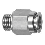 Riegler Gerade Steckverschraubung G 1/2 a., Schlauch-Außen-Ã˜10, ES 1.4404