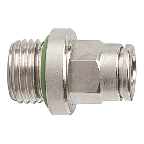 Riegler Gerade Steckverschraubung »metallica«, G 1/8 a., Schlauch-Ø 10