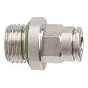 Riegler Gerade Steckverschraubung »metallica«, G 1/8 a., Schlauch-Ã˜ 10