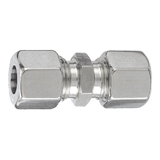 Riegler Gerade Verschraubung, Rohr-Außen-Ã˜ 8 mm, Edelstahl 1.4571, 100bar