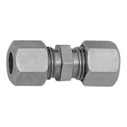 Riegler Gerade Verschraubung, Rohr-Außen-Ã˜ 28 mm, Stahl verz., PN bar 160