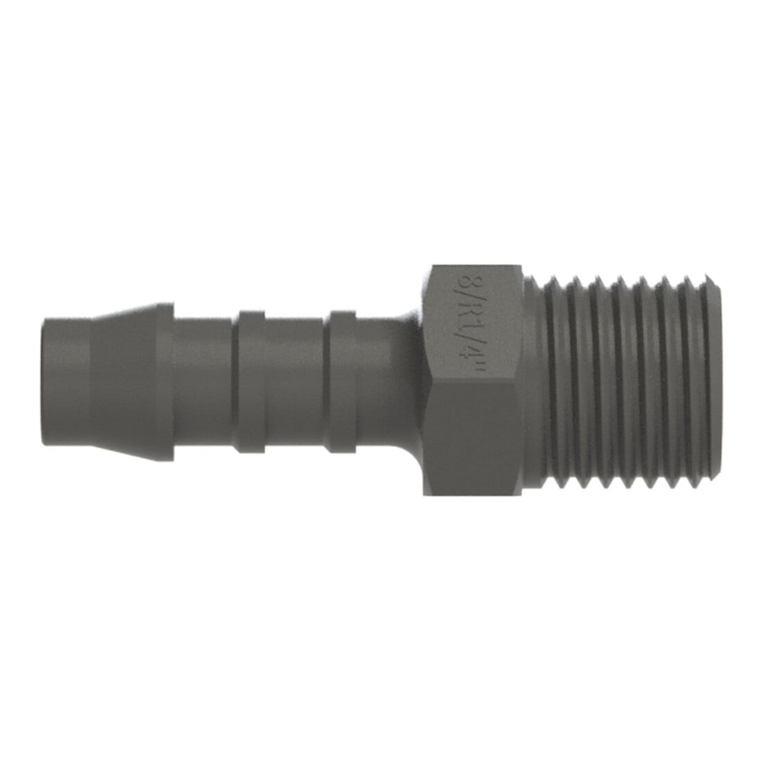 Riegler Gerader Einschraubstutzen, R 1/2 a., für Schlauch LW 8 mm, PA 6
