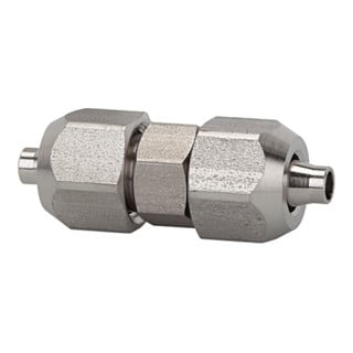 Riegler Gerader Verbinder, für Schlauch 6/4 mm, SW1 12, SW2 10, ES 1.4404