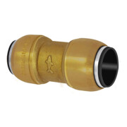 Riegler Gerader Verbinder, Messing, »sharkbite«, für Rohr-Außen-Ã¸ 15 mm-1