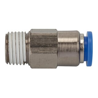 Riegler Gerades Rückschlagventil »Blaue Serie« Gew.-Schl., R 3/8 a. Ã˜10mm