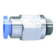 RIEGLER Gerades Rückschlagventil Blaue Serie Schlauch-Gewinde, G 1/4 a Ø 6mm-1