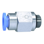 RIEGLER Gerades Rückschlagventil Blaue Serie Schlauch-Gewinde, G 1/4 a Ø 6mm