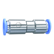 RIEGLER Gerades Rückschlagventil Blaue Serie 10 bar, Messing vernickelt